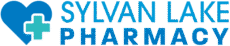 Sylvan Lake Pharmacy logo with heart and cross